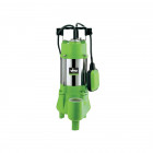 Pompe d'évacuation vito pour eaux chargées 1500w - vide piscine, eaux de pluie, cave - câble électrique 6m