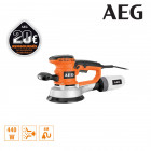 Ponceuse excentrique aeg 150mm 440 w ex 150 ed set
