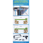 Porte moustiquaire 140 x 225 cm anthracite