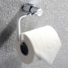 Porte-papier toilette en laiton massif et chrome poli