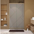 Porte de douche 120x200 coulissante HINATA - Style Japandi géométrique Aurlane - FAC1063