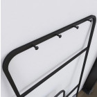 Porte serviette 176x60x1,6 cm en métal noir mat - Support type atelier - PUZZLE DARK DESIGN Aurlane - 701074