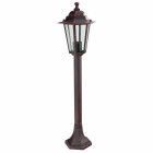 Potelet 6 faces couleur rouille 112cm 60w couleur rouille