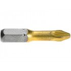Lot de 3 embouts de vissage Max Grip Pozidriv PZ3 à queue 6 pans mâle 1/4 Longueur 49mm BOSCH 2607001600