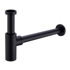 Siphon bouteille 1 1/4' avec tube Ø 32 mm - Noir mat - STANDARD HIDRAULICA - 61122