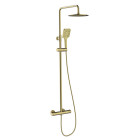 Ensemble de douche thermostatique extensible 3 Fonctions UP! Urban - Or Brossé - STANDARD HIDRAULICA - 61959