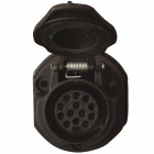Prise remorque pvc femelle 13 plots, 12v