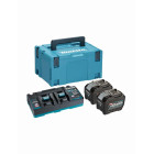 Makita 40V Li-ion MAX Set de 2 batteries 8.0Ah - Chargeur - Mbox - 191Y97-1