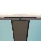 Profilé de jonction noir mat pour panneau mural - 20x5x2100 mm Aurlane - FAC314
