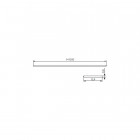 Profilé aluminium inclinable ruban led - 1 mètre