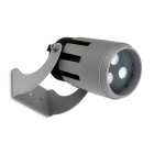 Projecteur 3000k powell h14 cm, aluminium et verre, gris