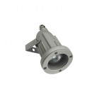Projecteur helio, aluminium et verre, gris