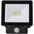 Projecteur plat noir 20w led avec radar
