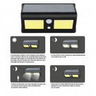 Projecteur solaire 350 lm - led cob ip44