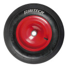 Roue gonflable pour brouette 400mm avec roulements à aiguilles axe 25mm
