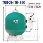 Filtre Triton TR140 + Vanne Side 2 Colis PENTAIR - KIT-F-36S8-TRV