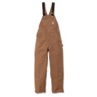 Salopette de travail traditionnelle toile coton marron W30/L32 CARHARTT S1R01BRN3032