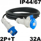 Rallonge mono 32a p17 2p+t câble souple ho7rnf 3x6mm² rallonge p17 32a - 3g6mm² - longueur 5m