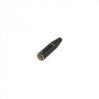 Rean Tiny - Connecteur Mâle, 4 Pôles, Noir, Contacts Dorés