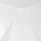 Receveur de douche 90x160x2.6 cm en smc finition ardoise - blanc mat - rock 2 white Aurlane - FAC1052