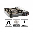 Réchaud gaz camping portable allumage piezo kemper