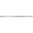 Règle graduée en acier, Long. : 250 mm, Larg. : 13 mm, Epaisseur 0,5 mm, Graduation du bord supérieur : 1/2 mm, Graduation du bord inférieur : 1/1 mm