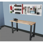 1 établi 169cm,8 crochets j&l,16 bacs de rangement,1 tabouret,1 support papier