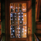 Rideau lumineux 100 leds 135 x 135 cm blanc bleu
