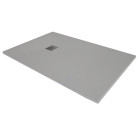 Receveur de douche en résine extra plat à poser 70x160cm - ciment (gris) - rio