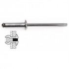 Rivets Acier / Acier Tete Plate - 4 x 14 mm