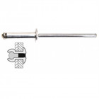 Rivets Alu / Acier Tete Plate - 4.8 x 10 mm