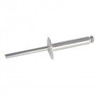 Rivets aveugles avec tête à bride ouverte, 150 pcs - Longueur tige 4,8 x 20 mm / 13,5 - 16,5 mm