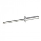 Rivets aveugles avec tête bombée ouverte - 4 x 16 mm / 10 - 12 mm, 500 pcs