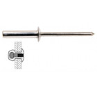 Rivets Etanches Alu / Acier Tete Plate - 4 x 12 mm