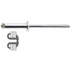 Rivets Graf (Ou Eclates) Alu / Acier Tete Plate - 4.8 x 12 mm