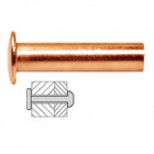 Rivets Pleins Cuivre - 5 x 20 mm