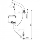 Robinet binoptic lavabo m3/8 sur secteur 230/12 v + transformateur