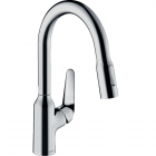 Mitigeur cuisine douchette extractible 2 jets focus m42