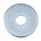 Rondelles de charpentier acier zingué blanc diamètre 14, dxdxe : 16x45x5mm boîte de 100 pièces