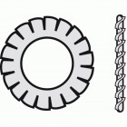 Rondelles éventail az inox a4, diamètre 4 mm, boîte de 200 pièces
