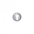 Rosace à cylindre aluminium - ronde - finition chrome perle