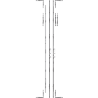 Crémone roto pour porte fenêtre powerlock - h.500 - axe 25 - 4 galet d1000 - entraxe 70 - hff1600/2200 - 620866