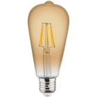 Ampoule led à filament vintage poire 6w (eq. 48w) e27 2200k