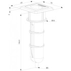 Sabot de sol à encastrer ø 54 x p 160 mm pour verrou ø 20 mm maxi