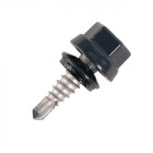 Vis bac acier SCELL-IT Couturage - Ø6.3 x 22 mm - TH12 - Brun rouge RAL8012 - Sachet de 100 - ZTCR-63022-8012