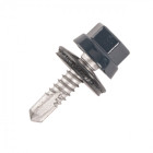 Vis bac acier SCELL-IT Plage métal ZED - Ø6.3 x 25 mm - TH12 - Gris clair RAL7035 - Sachet de 100 - ZTZR-63025-7035
