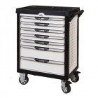 Servante pearlline blanche 7 tiroirs équipée de 173 outils
