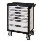 Servante pearlline blanche 7 tiroirs équipée de 241 outils