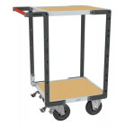 Servante FLAT-PACK™ 2 plateaux médium 550 x 500 mm roues CC 400 kg - 884720231