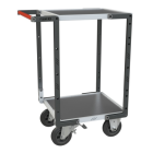 Servante FLAT-PACK™ 2 plateaux tôle 550 x 500 mm roues CC 400 kg - 884720331